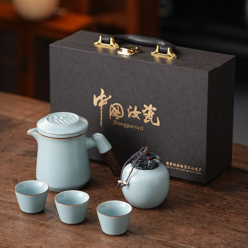 Ru Kiln Travelling Tea Set - 图片 6