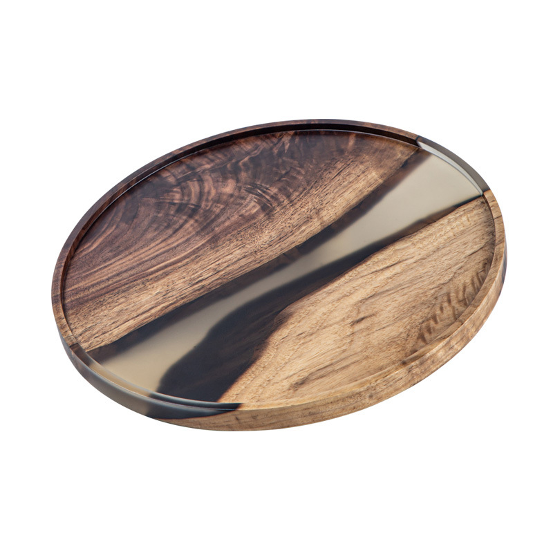 Black Walnut Resin Tea Tray - 图片 4