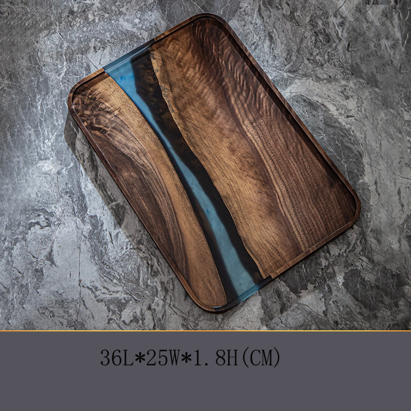 Black Walnut Resin Tea Tray - 图片 7