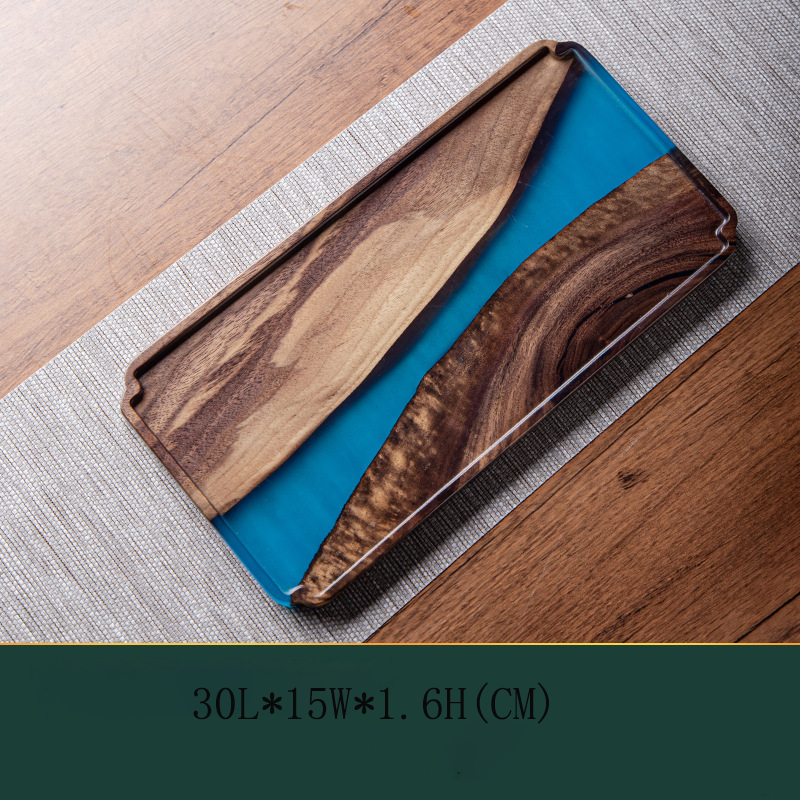 Black Walnut Resin Tea Tray - 图片 8